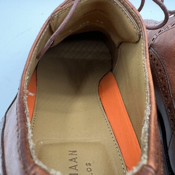 Cole Haan Grand.OS Mens 9.5W Leather Wingtip Brogue Oxford Comfort Shoe Timeless - Picture 12 of 16